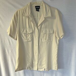Notions 100% silk blouse size small